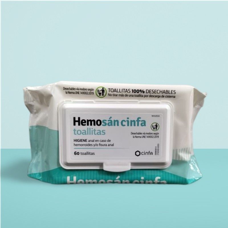 Hemosán Toallitas Especial Hemorroides 60 unidades