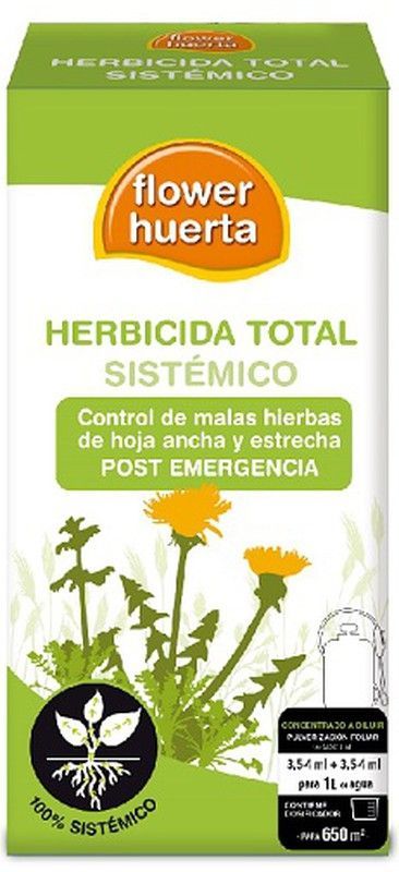 Herbicida total sistémico Flower 100 + 100 ml.
