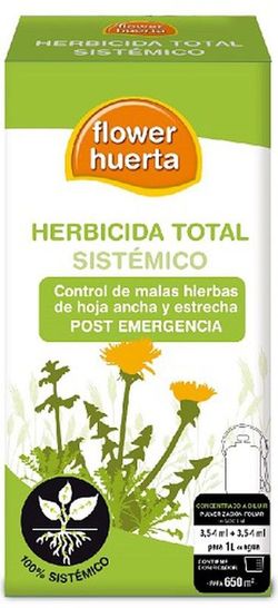 Herbicida total sistémico Flower 100 + 100 ml.