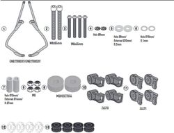 Herrajes de parabrisas especifico para 7067A