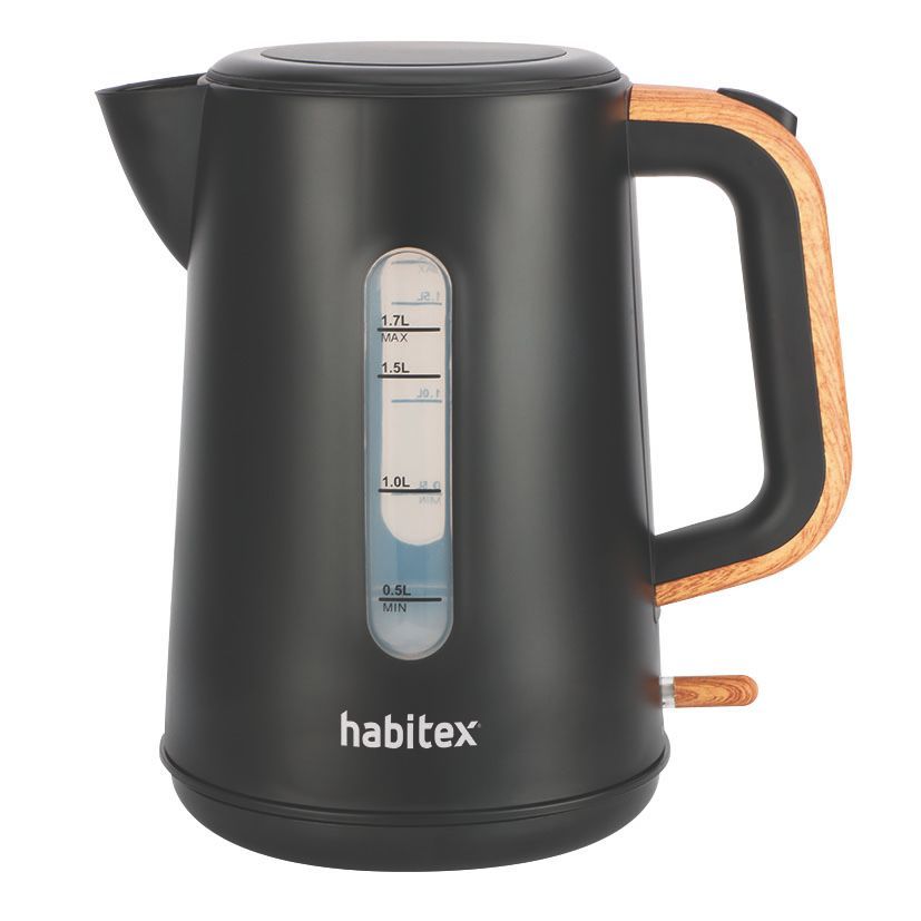 Hervidor Agua 1,7 L Negro Habitex