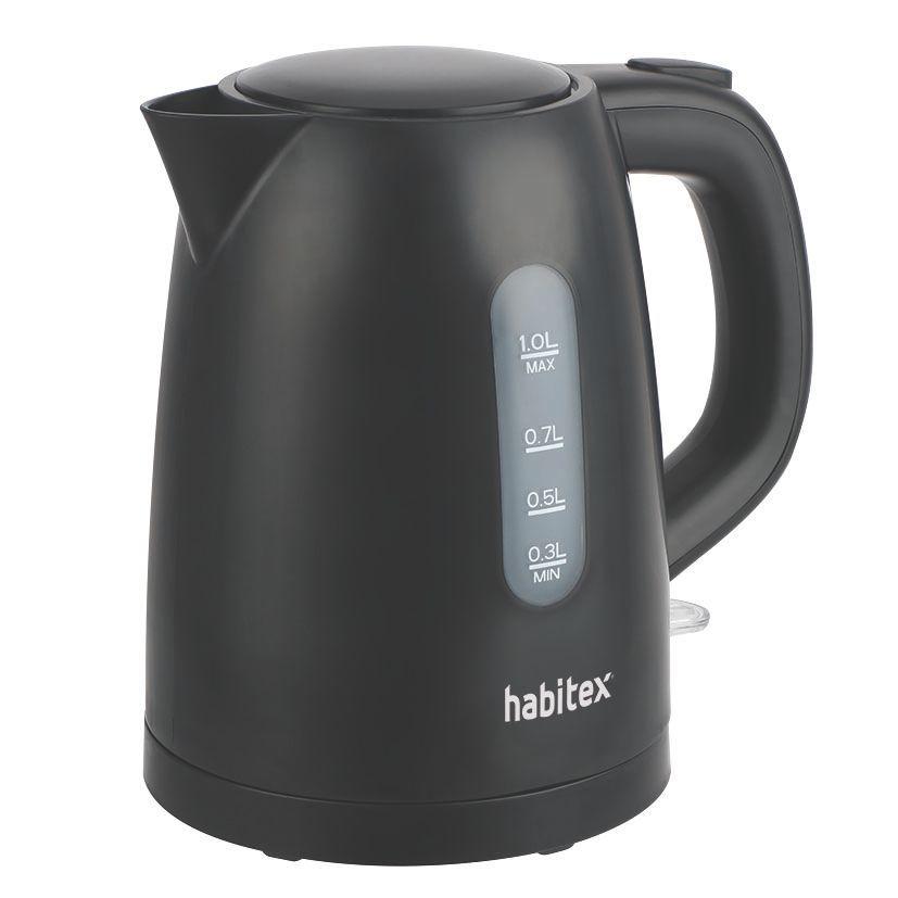 Hervidor Agua 1 L Negro Habitex