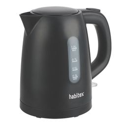Hervidor Agua 1 L Negro Habitex