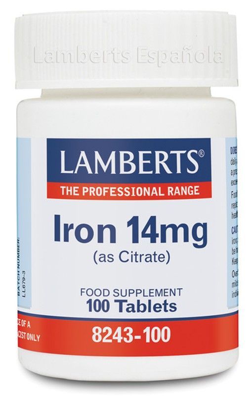 Hierro Citrato 14 Mg 100 Tabs