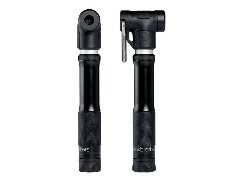 🔧✨ Hinchador de Mano CrankBrothers Sterling Small Silver – Midnight Edition | Compacto, Preciso y Potente