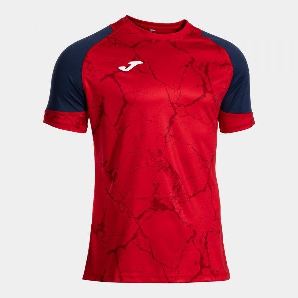 Hispa V Short Sleeve T-Shirt Red Dark Navy
