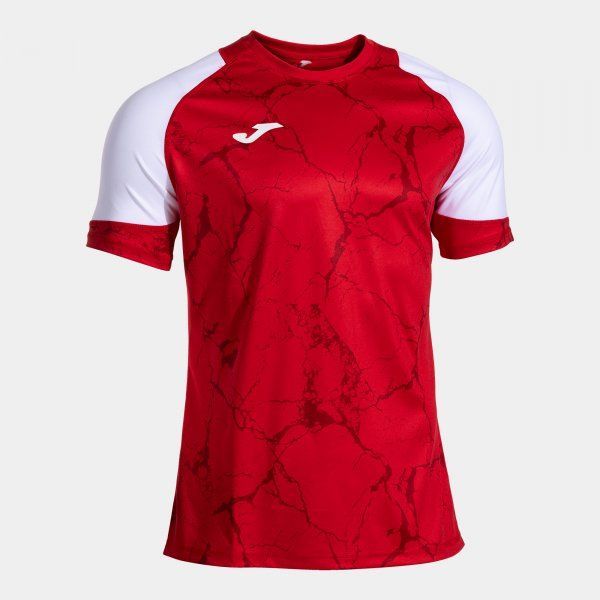 Hispa V Short Sleeve T-Shirt Red White