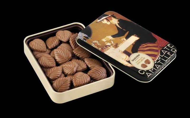 Hoja chocolate leche 32% metálica amatller 60 grs