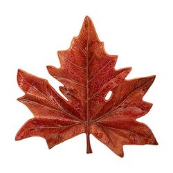 Hoja de plátano XL de loza en marrón, 72 x 70,2 x 12,3 cm | Gudrun