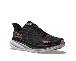 Hoka Clifton 9 Mujer Black / Rose Gold