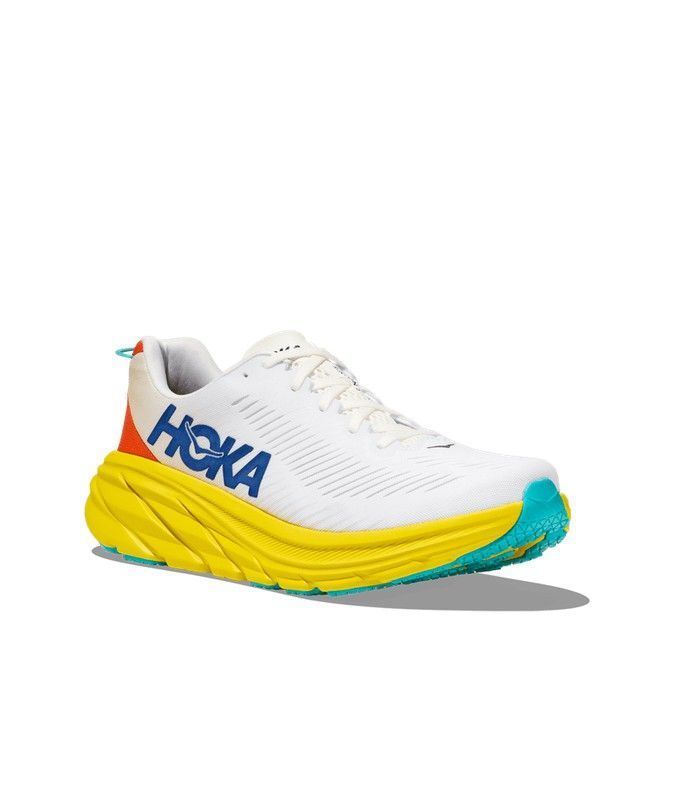 Hoka Rincon 3 Hombre - White/Eggnog