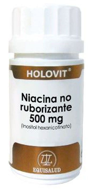 Holovit Niacina No Ruborizante 500 Mg 50 Caps.