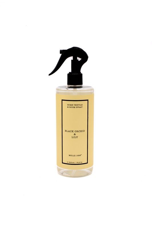 Home Textil Spray 500ml. Black Orchid & Lily. Colección Boutique CERERIA MOLLA 1899.