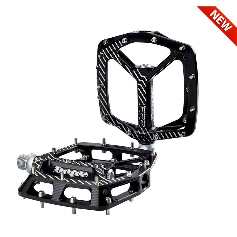 HOPE PEDALES PLATAFORMA NEGROS F22