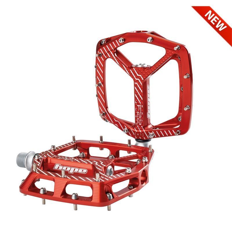 HOPE PEDALES ROJO PLATAFORMA F22