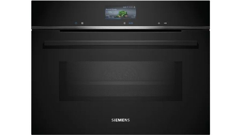 Horno compacto con microondas SIEMENS CM776GKB1 IQ700 60 x 45 cm Negro