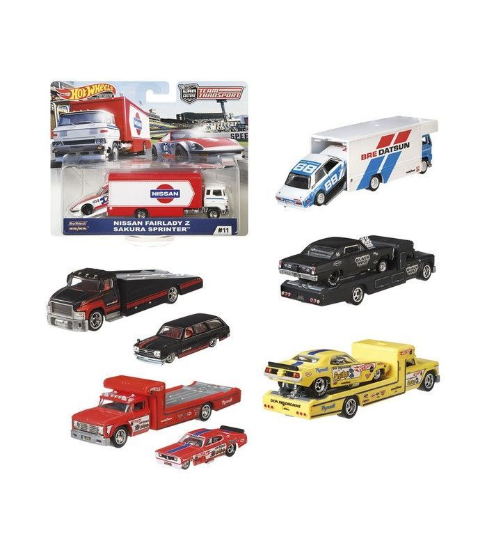 HOT WHEELS CAMION TRANSPORTE EQUIPOS SURT.