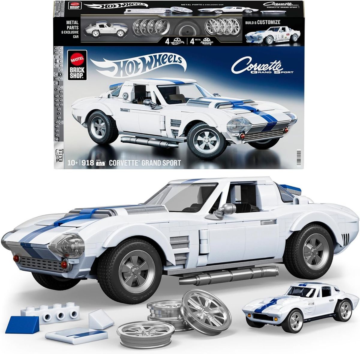 Hot Wheels Corvette Grand Sport Elite - Brick Shop