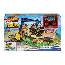 Hot Wheels Monster Trucks Arena Smashers Reto de Rhinomite