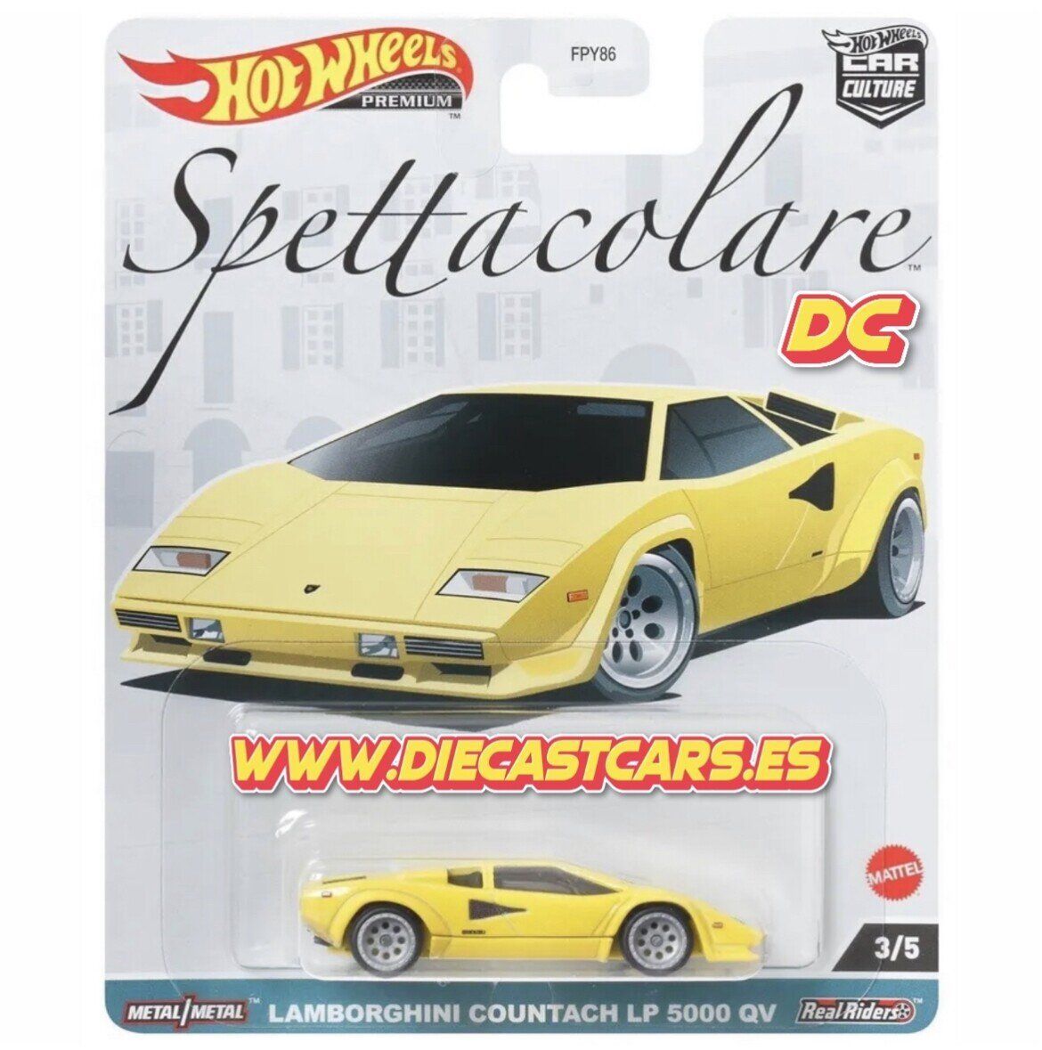 Hot Wheels Premium LAMBORGHINI COUNTAH LP 5000 *Serie Spettacolare* Car ...