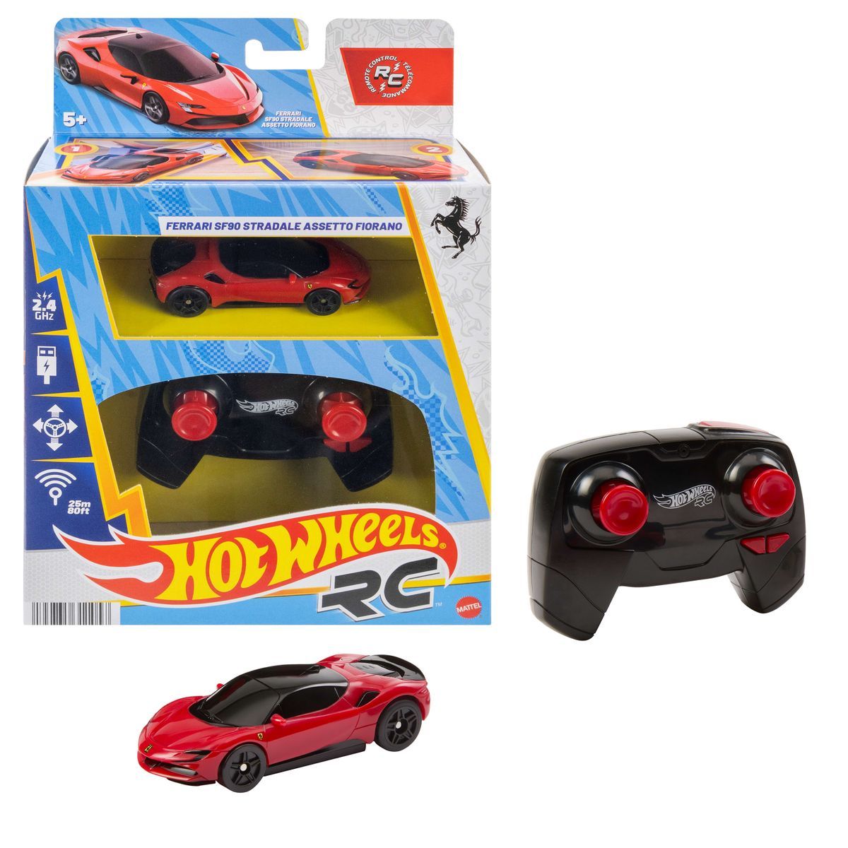 HOT WHEELS RC 1:64 FERRARI SF90