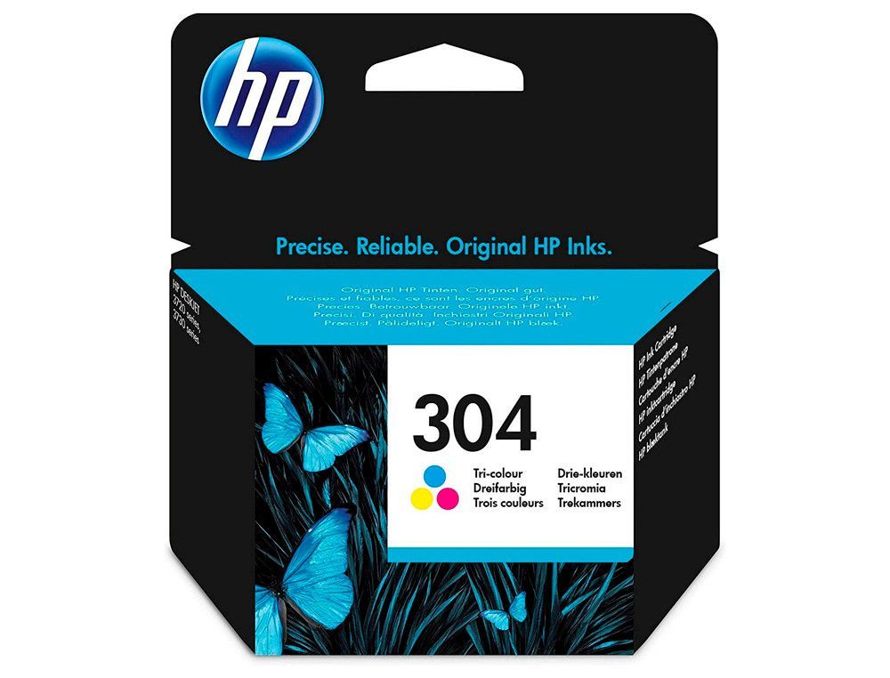 HP 304 Cartucho de tinta tricolor (N9K05AE-ABE)