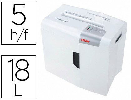 HSM Shredstar X5 Destructora de Documentos Destruye Grapas Clips Cd y Tarjetas
