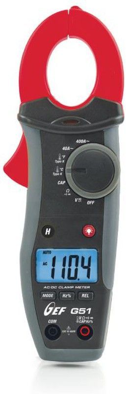 HT G51 Pinza amperimétrica 400ACA completa CAT III