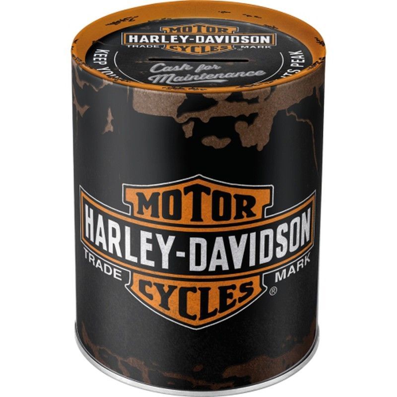 Hucha Metal Harley-Davidson Logo Retro Vintage