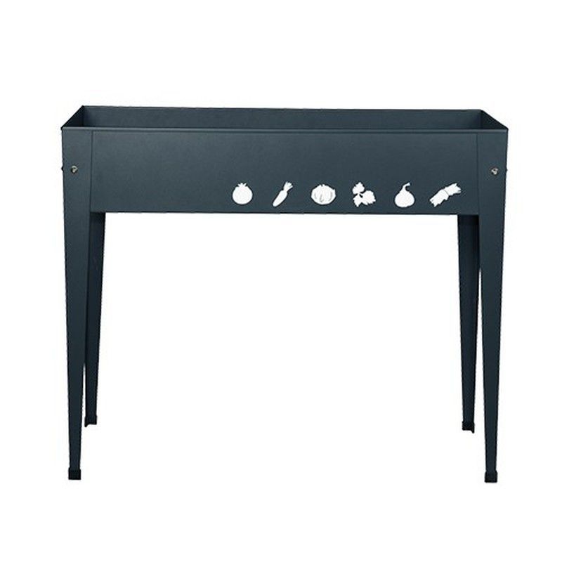 Huerto urbano - Urban Garden Rectangular Antracita  100 x 40 x 84 cm.