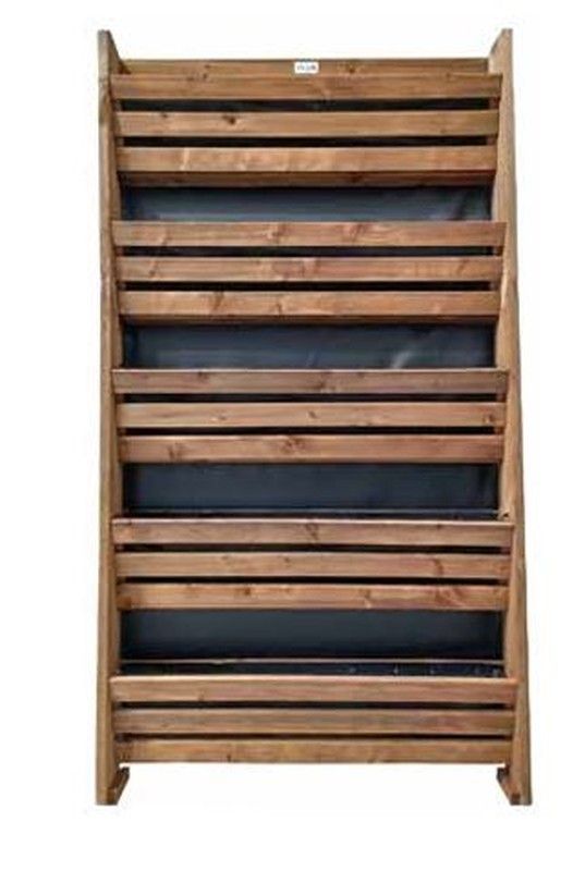 Huerto Urbano Vertical 110X80X45 en Madera Pino Autoclave Color Castaño