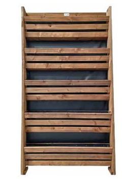 Huerto Urbano Vertical 110X80X45 en Madera Pino Autoclave Color Castaño