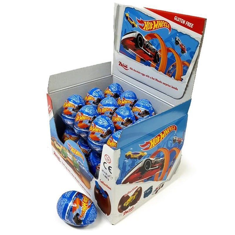 Huevo Chocolate Hot Wheels 24Uds
