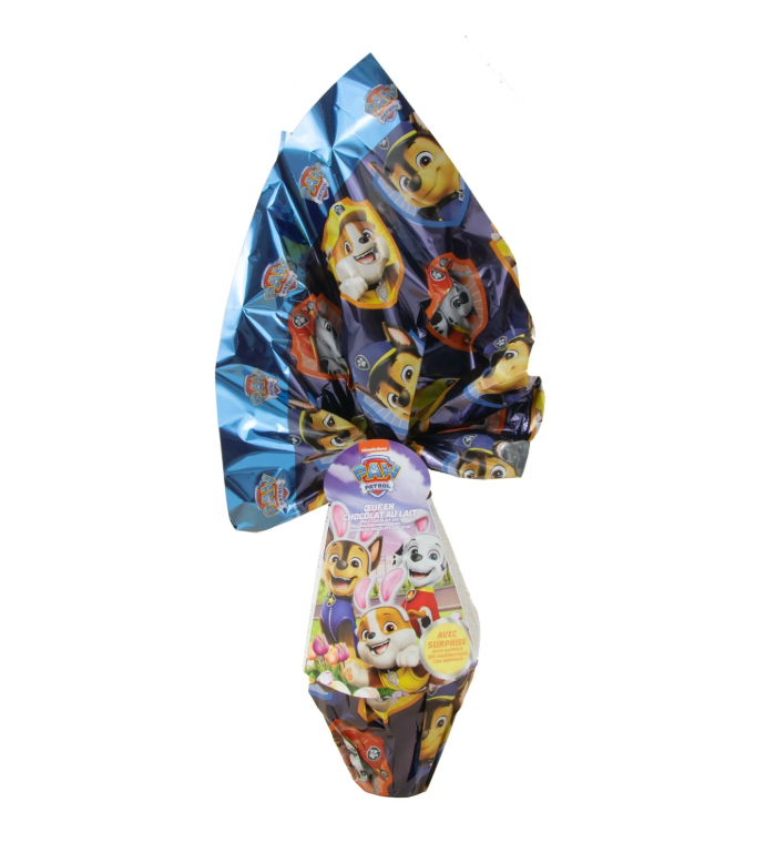 Huevo sorpresa grande Patrulla Canina (150 gramos)