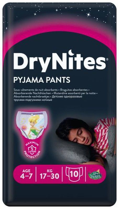 Huggies Dry Nites 4-7 A?Os (10) Ni?As