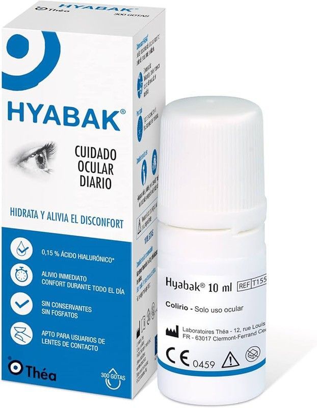 Hyabak Lagrimas Artificiales Humectantes y Lubricantes 10 ml