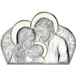 Icono Religioso Latón Bilaminado 32x47cm AE0203/5 Sagrada Familia