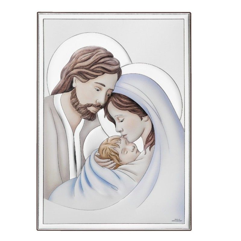 Icono Religioso Sagrada Familia Esmaltado  SOV885/4LSM 13x18cm