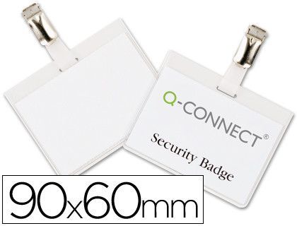 Identificador con Pinza Q-Connect Kf01562 60X90 mm -Cerrada