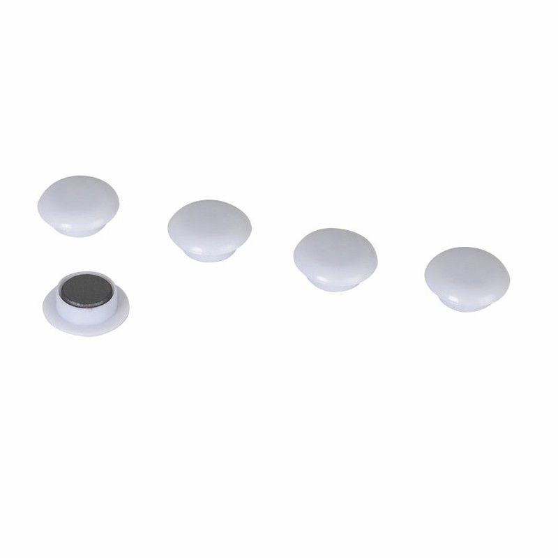 Imán decorativo EHL. Iman Decorat.Blanco Ø20Mm.Blanco Jgo.5