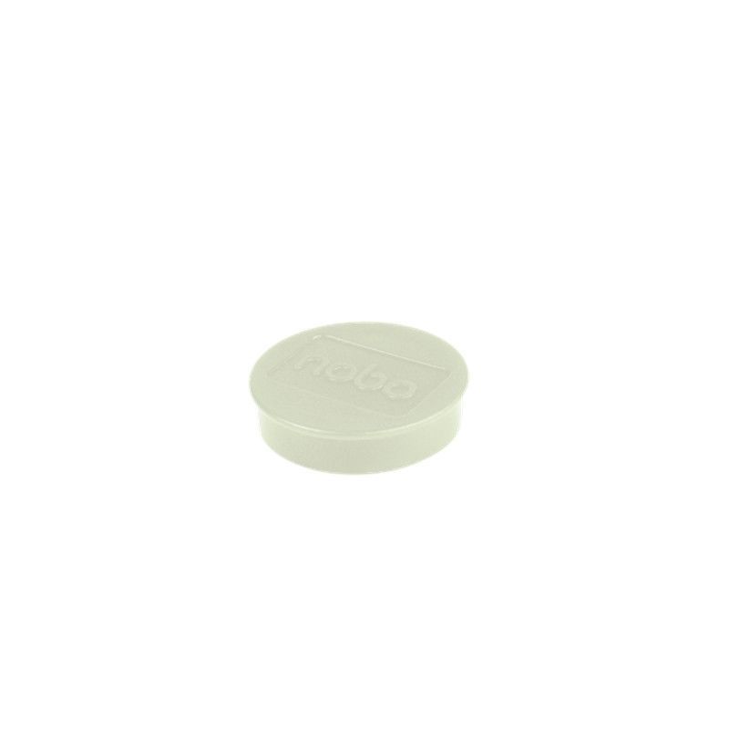 Imanes NOBO para pizarra,  38mm, 2.5kg de resistencia, 10 unidades, blanco