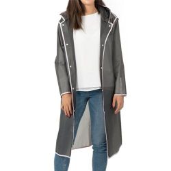 Impermeable Gris T-M Con Bolsa 14219