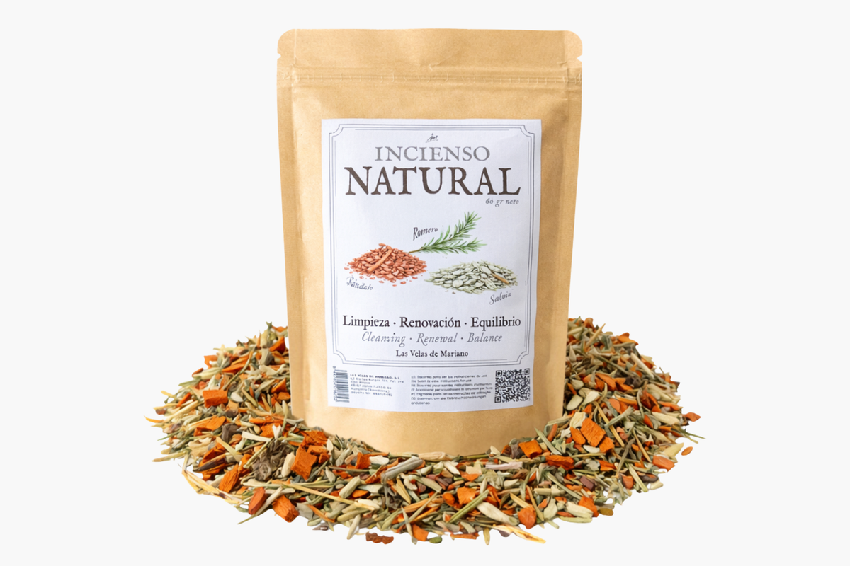 Incienso Natural Limpieza – Salvia, Sándalo y Romero