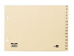 Indice alfabetico liderpapel clasificador cartulina para archivador cuarto apaisado