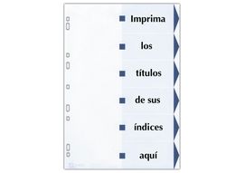 Indice Avery Maker A4 sin perforar 12 posiciones