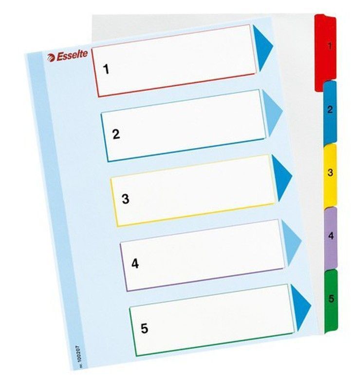 Índices borrables numéricos esselte