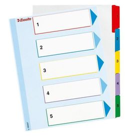 Índices borrables numéricos esselte