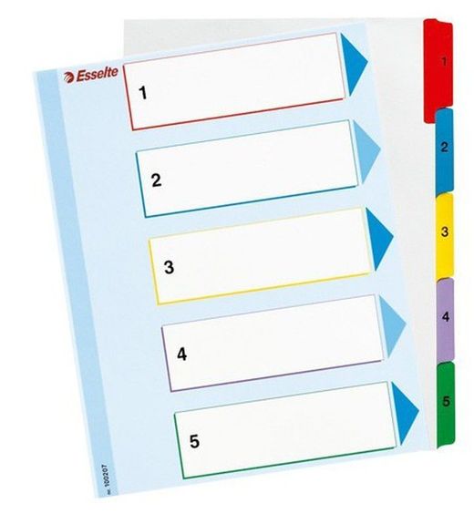 Índices borrables numéricos esselte