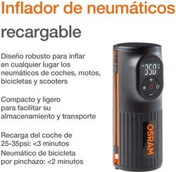 Inflador neumáticos OSRAM compacto recargable OTIR2000