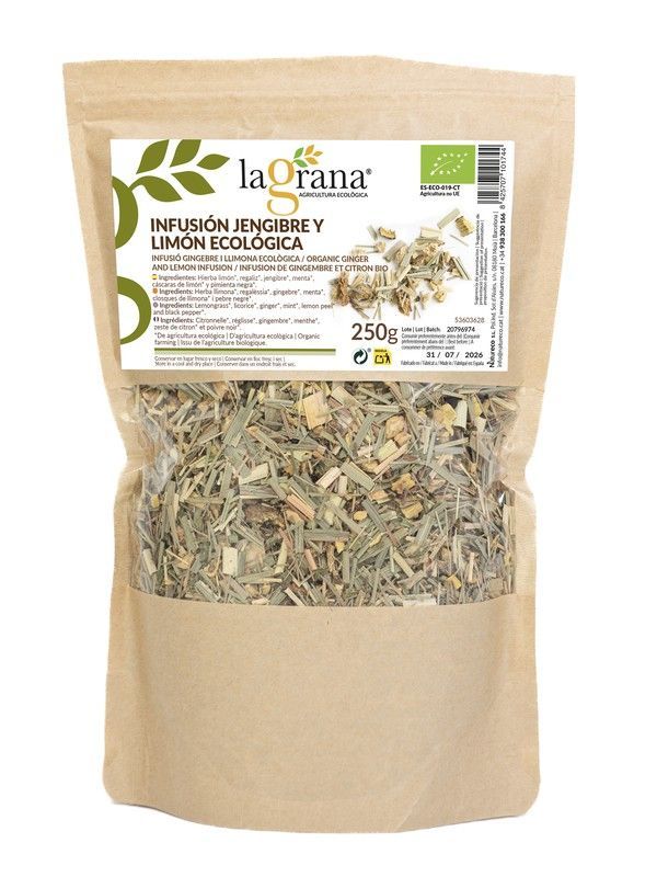 Infusión Jengibre Limon Ecológico Bio 250Grs La Grana